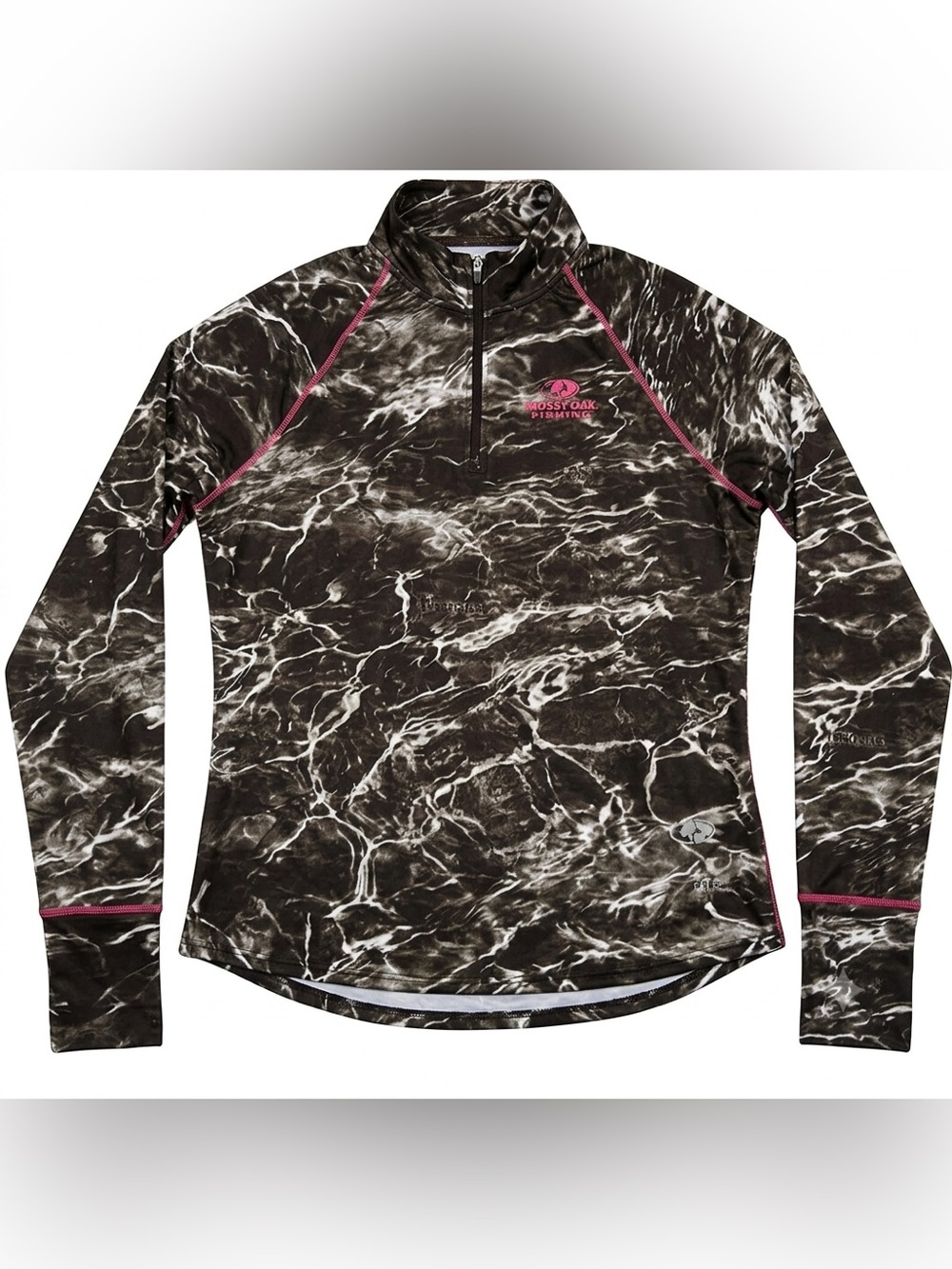 Mossy Oak half zip fishing pullover size M